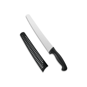 Bread Knife, 10 inch Serrated Sourdough Slicer Cutter, 1.4116 German Steel, Ergonomic Anti-slip Handle (Black, 10 inch) $12.43