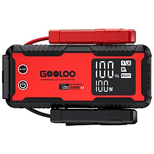 GOOLOO GT6000 Jump Starter 6000A 12V with 100W Bi-Directional Fast Charge