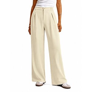 LOMON Wide Leg Pants for Women, Fall Work Business Causal Outfits STARTING at $11.24 AC