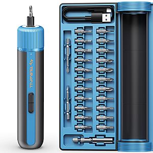 Tilswall 4V W122 Electric Screwdriver Cordless $26.99 AC + Free Shipping