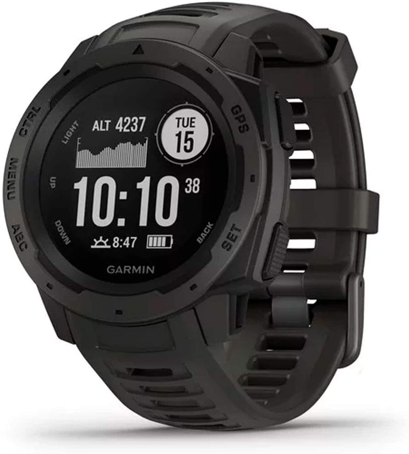 Amazon.com: Garmin 010-02064-00 Instinct, Rugged Outdoor Watch with GPS, Features Glonass and Galileo, Heart Rate Monitoring and 3-Axis Compass, Graphite : Electronics $179.99