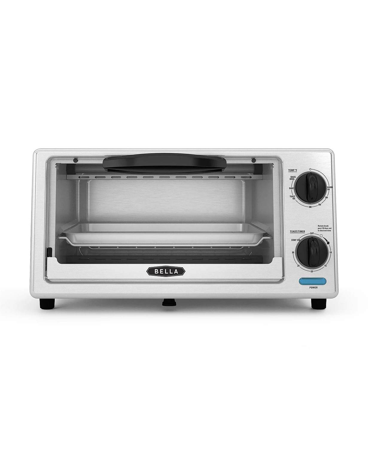 Bella 4-Slice Stainless Steel Toaster Oven $14.99