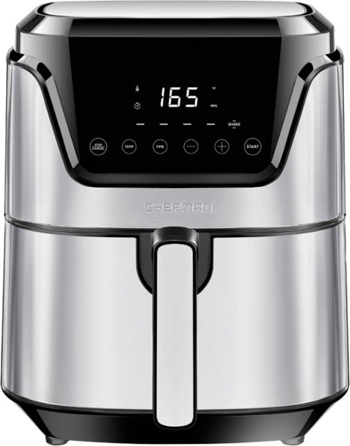 CHEFMAN - TurboFry Touch 4.5 Qt Digital Air Fryer – Silver - Stainless Steel $44.99