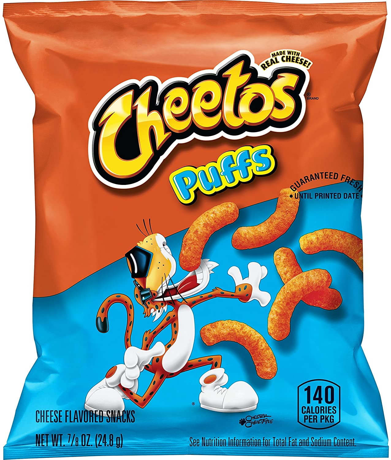 Amazon.com: Cheetos Puffs Cheese Flavored Snacks, 0.875 Ounce, Pack of 40 $11.98