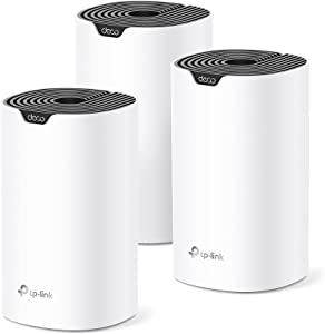 Amazon.com: TP-Link Deco Mesh WiFi System (Deco S4) – Up to 5,500 Sq.ft. Coverage, Replaces WiFi Router and Extender, Gigabit Ports, Works with Alexa, 3-pack $109.99