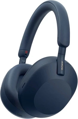 CERTIFIED REFURBISHED Sony WH-1000XM5 Wireless Industry Leading Noise Canceling Bluetooth Headphones - Navy Blue