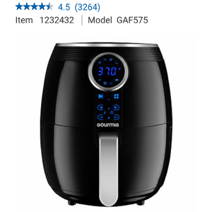 Gourmia Digital Air Fryer & Recipe Book ONLY $40 at Costco