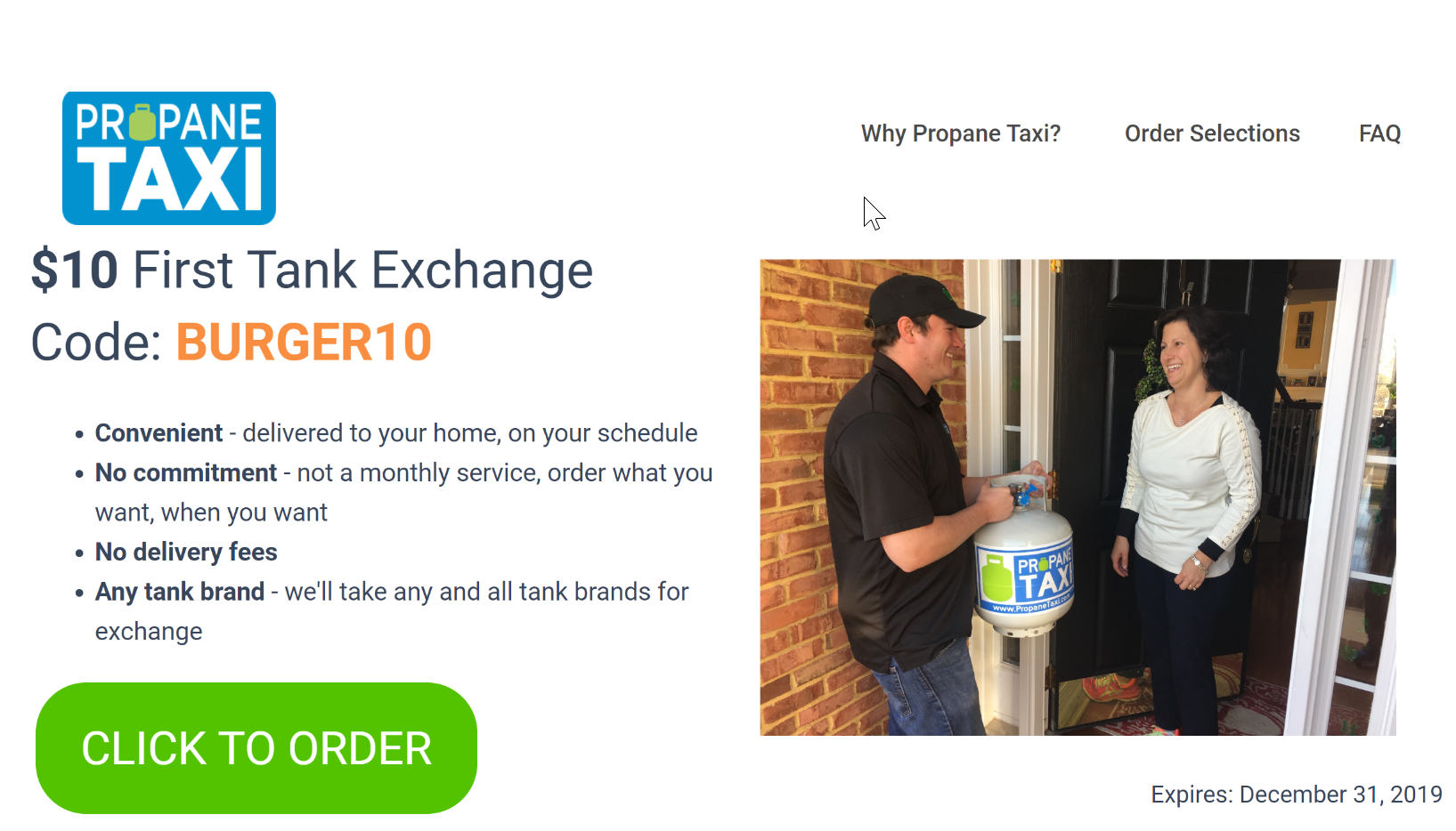 Propane Tank Exchange Delivery Propane Taxi 10