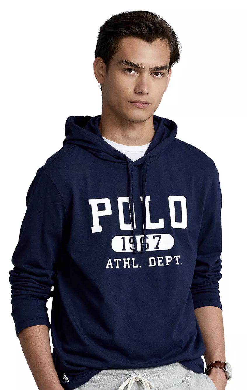 Polo Ralph Lauren - Men's Logo Jersey Hooded T-Shirt $29.99
