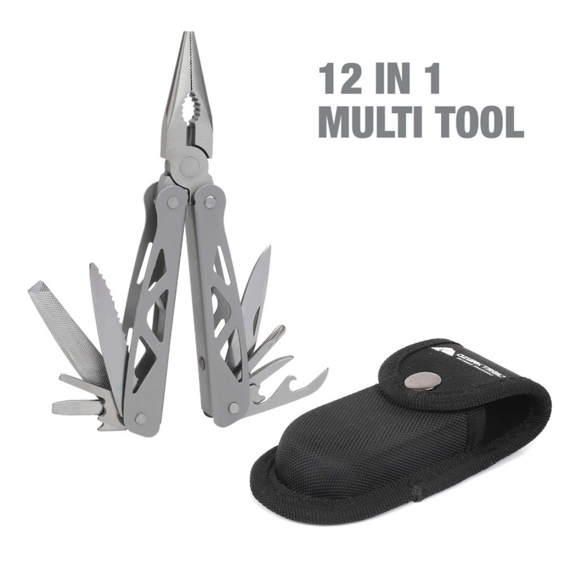 YMMV - Ozark Trail 12-in-1 Multi-Tool with Carrying Sheath, Steel, Model 8703 $3