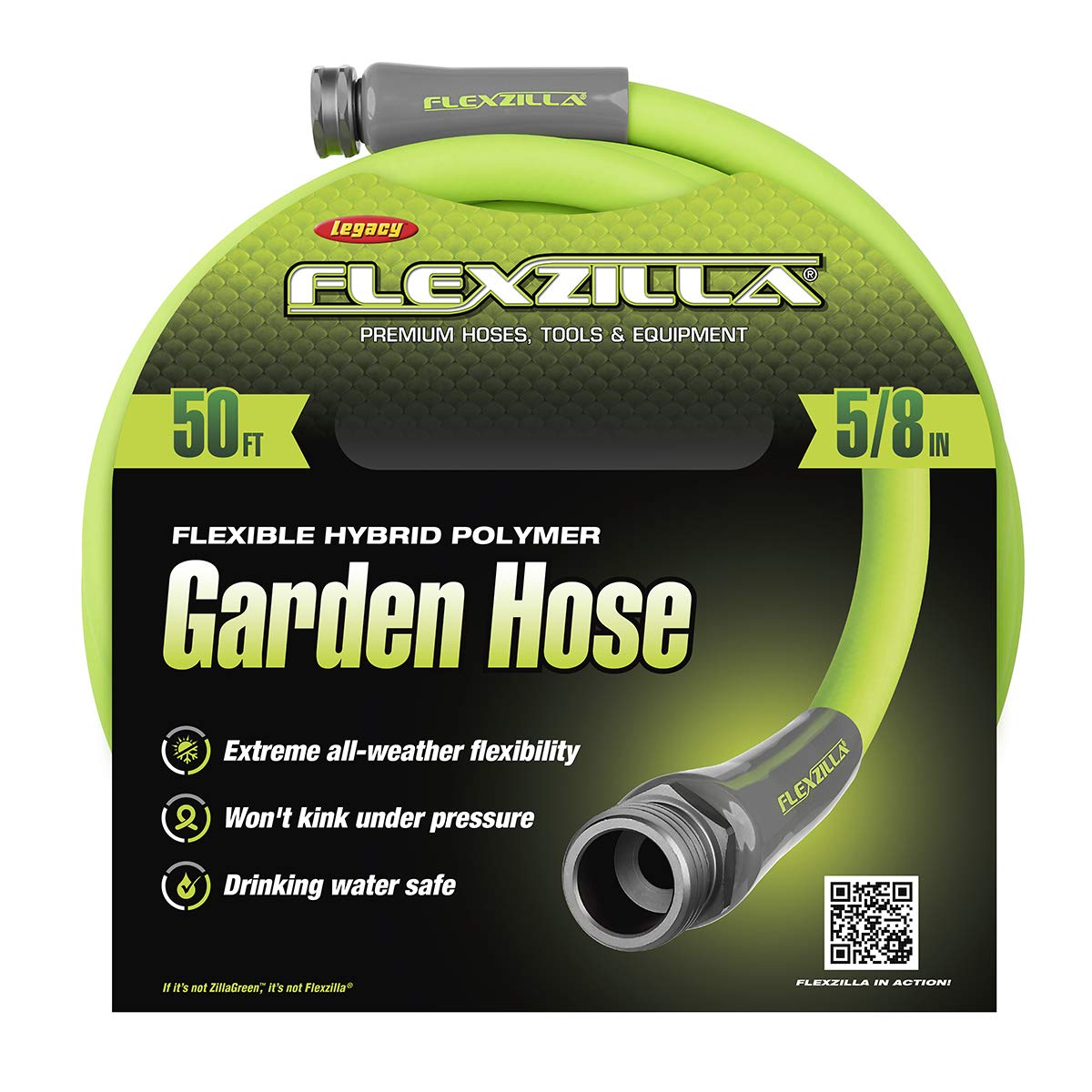 Flexzilla Garden Hose 5/8 in Lightweight Drinking Water Safe 