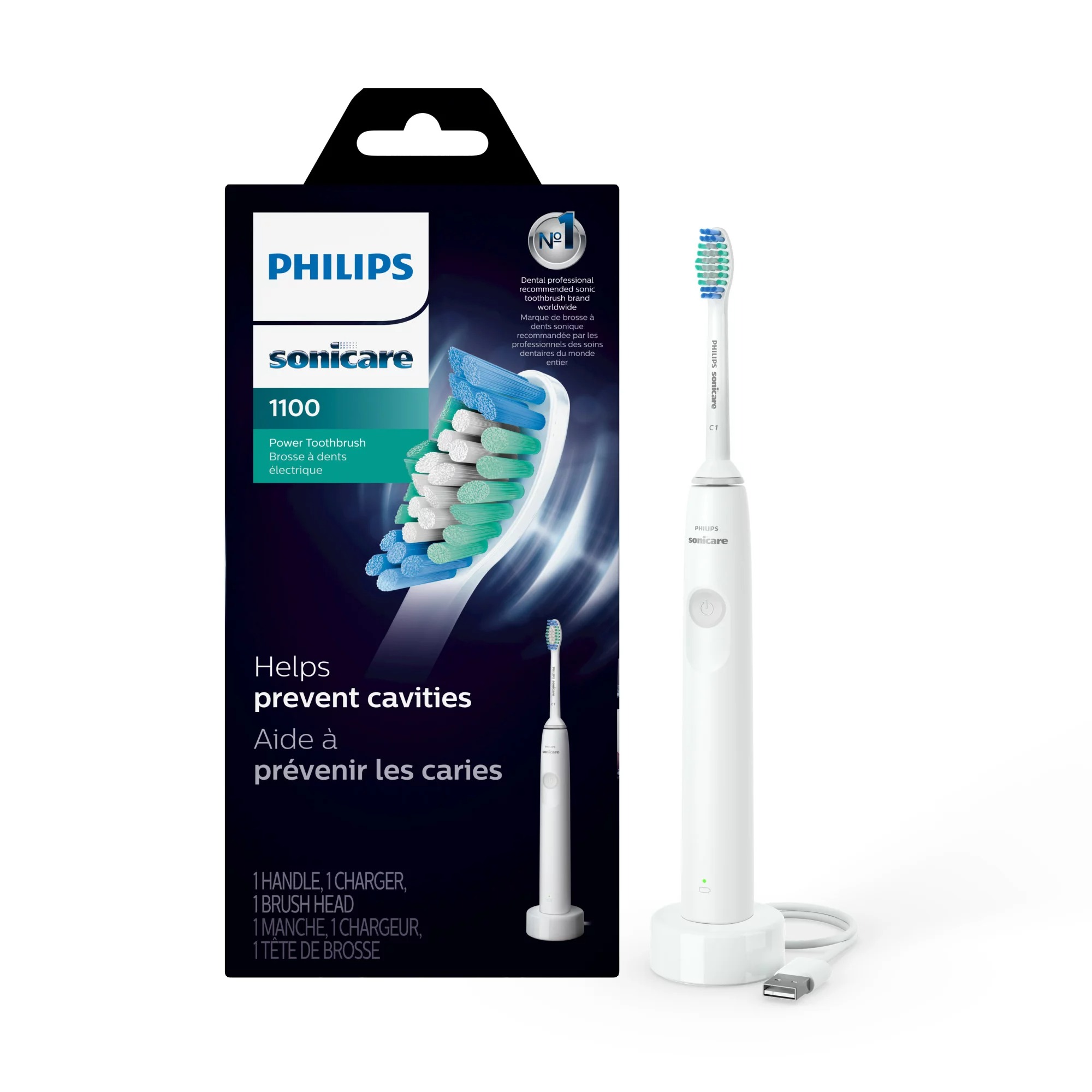 Philips Sonicare 1100 Power Toothbrush, Rechargeable Electric Toothbrush, White Grey HX3641/02 *YMMV*- In-Store Only $9.99