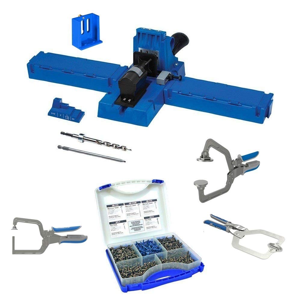 Kreg K5MS-KREG Jig K5 Master System Wood Clamp with Pocket-Hole Screw Kit and Clamp Bundle $209