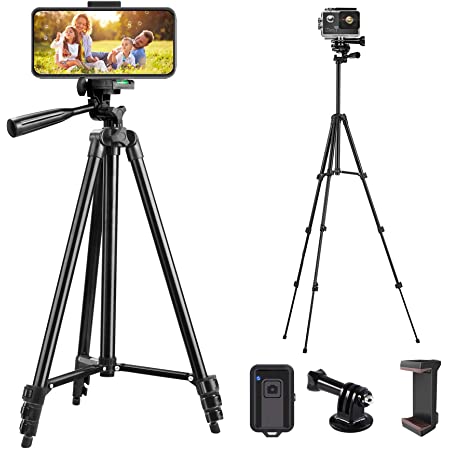 Phone Tripod, LINKCOOL 42 inches Portable Adjustable Cell Phone Tripod Stand $10.79