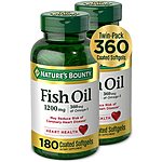 Nature's Bounty, Fish Oil 1200 mg Twin Packs, 360 Softgels $12.21 S&amp;S
