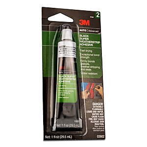 3M Black Super Weatherstrip Adhesive 1 fl oz - $  3.44