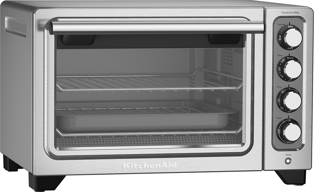 KitchenAid - KCO253CU Convection Toaster/Pizza Oven - Contour silver $89.99