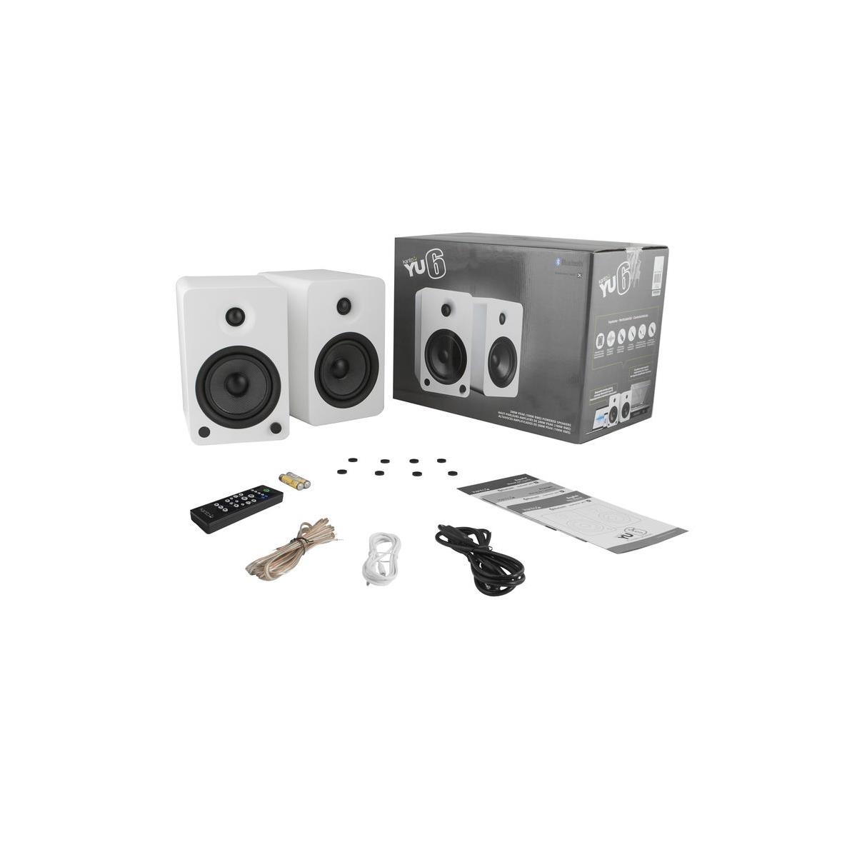 Kanto YU6 Powered Speakers with Bluetooth and Phono Preamp (Matte White $296.98, Bamboo $316.78) @ Adorama