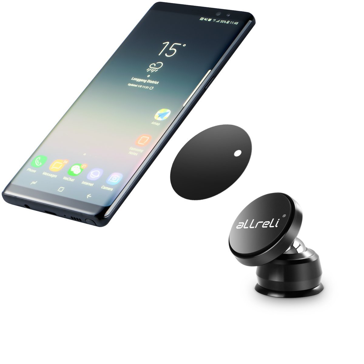 Universal Magnetic Car Mount/Cradle for Smart Phones - 30% off with coupon:  O8AOWZD9 - $7.69