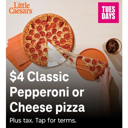 $4 Little Caesars Pizza!
