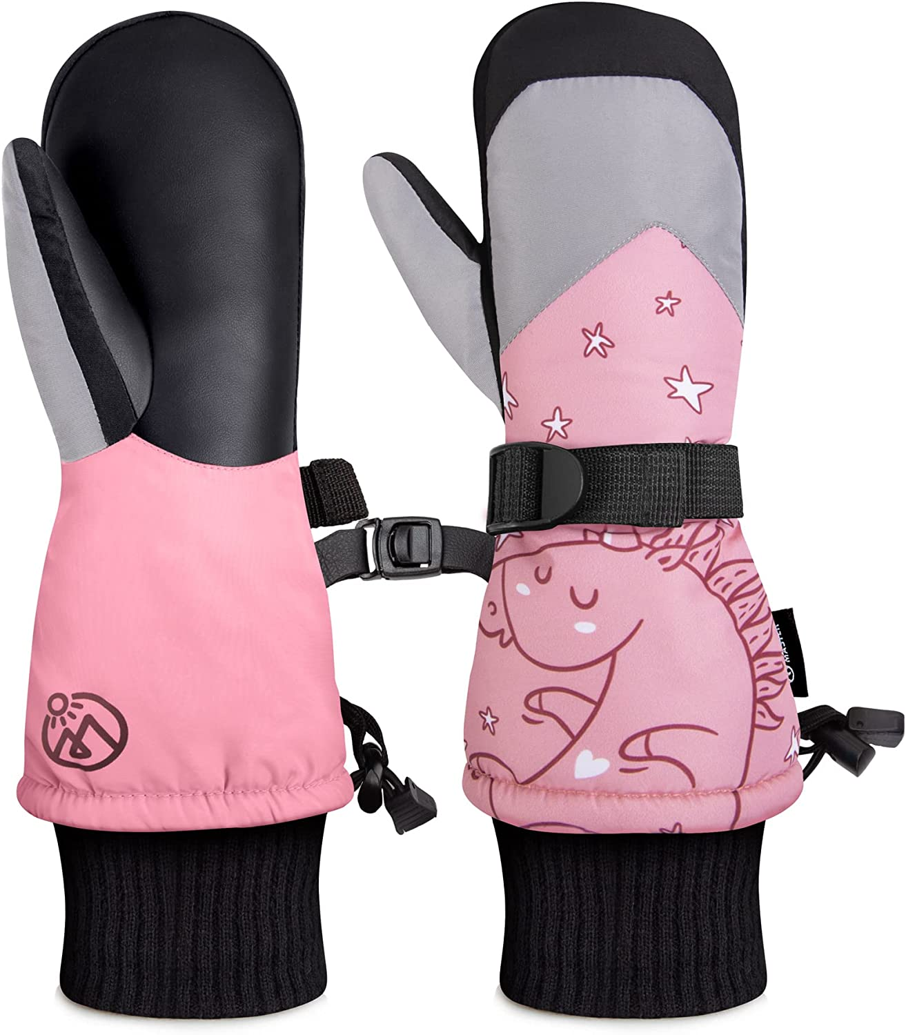 Amazon.com : OutdoorMaster Kids Ski Gloves, Kids Ski Mittens Long Cuff Waterproof Winter Gloves, Snow Gloves for Children $7.99