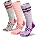 3-Pair Buttons & Pleats Women's Merino Wool Socks $5.20