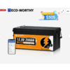 Eco-Worthy 12V 280 Ah Battery with Bluetooth and Low Temp Shut-Off $305+tx+fs