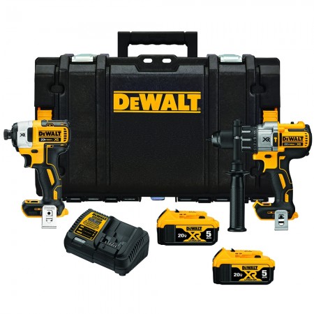 DeWalt 20V MAX XR 2-Tool Combo Kit with ToughSystem + 2 Free Tools $389 + Free Shipping