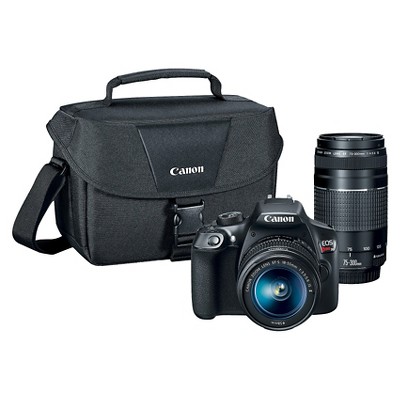 Canon DSLR EOS T6 2Lens Kit Bundle (18-55mm IS Lens, 75-300mm Zoom Lens) $399.99