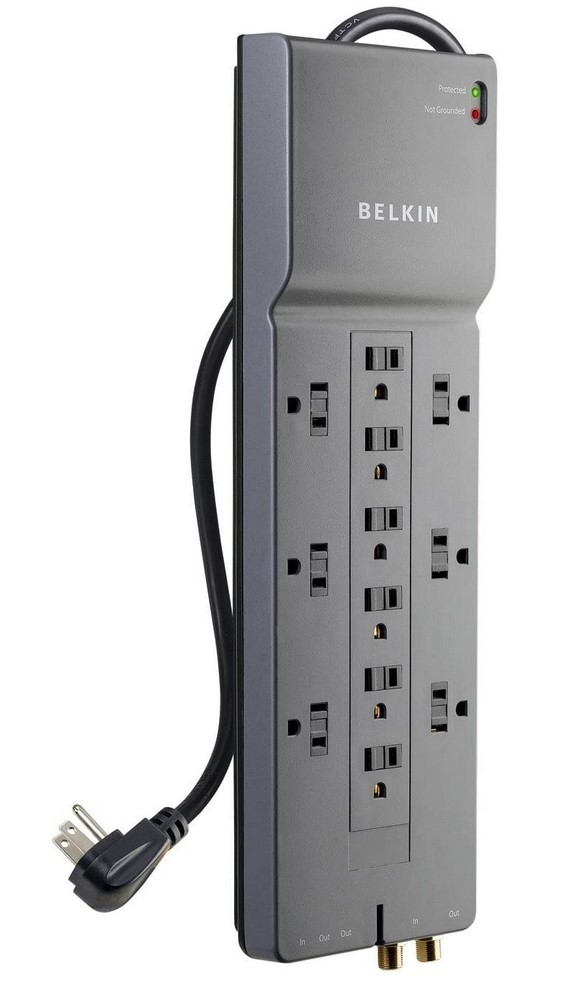 Belkin 12-outlet 3940J 500V clamp voltage surge protector $19.49