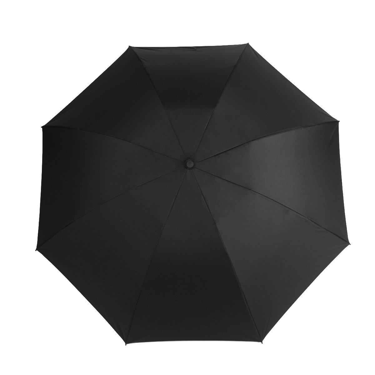 Travel Umbrella: 46.5" Auto Open/Close with Reverse Folding + Windproof Teflon Technology  [Black] $11.97