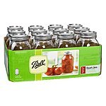 Ball Regular Mouth Quart Jars with Lids and Bands, Set of 12 [Add-On] For $9.17