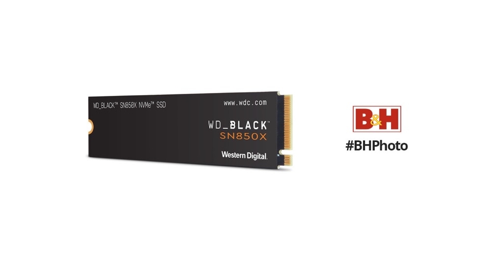 WD 2TB WD_BLACK SN850X NVMe PCIe 4.0 SSD - no heatsink - back in stock B&H Photo- $170