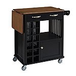 Home Styles Furniture Danville Kitchen Cart, Black Finish, $92 AC @ Amazon