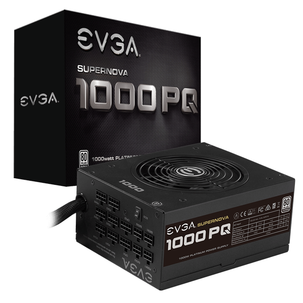 EVGA SuperNOVA 1000PQ $139.99, 850PQ $129.99