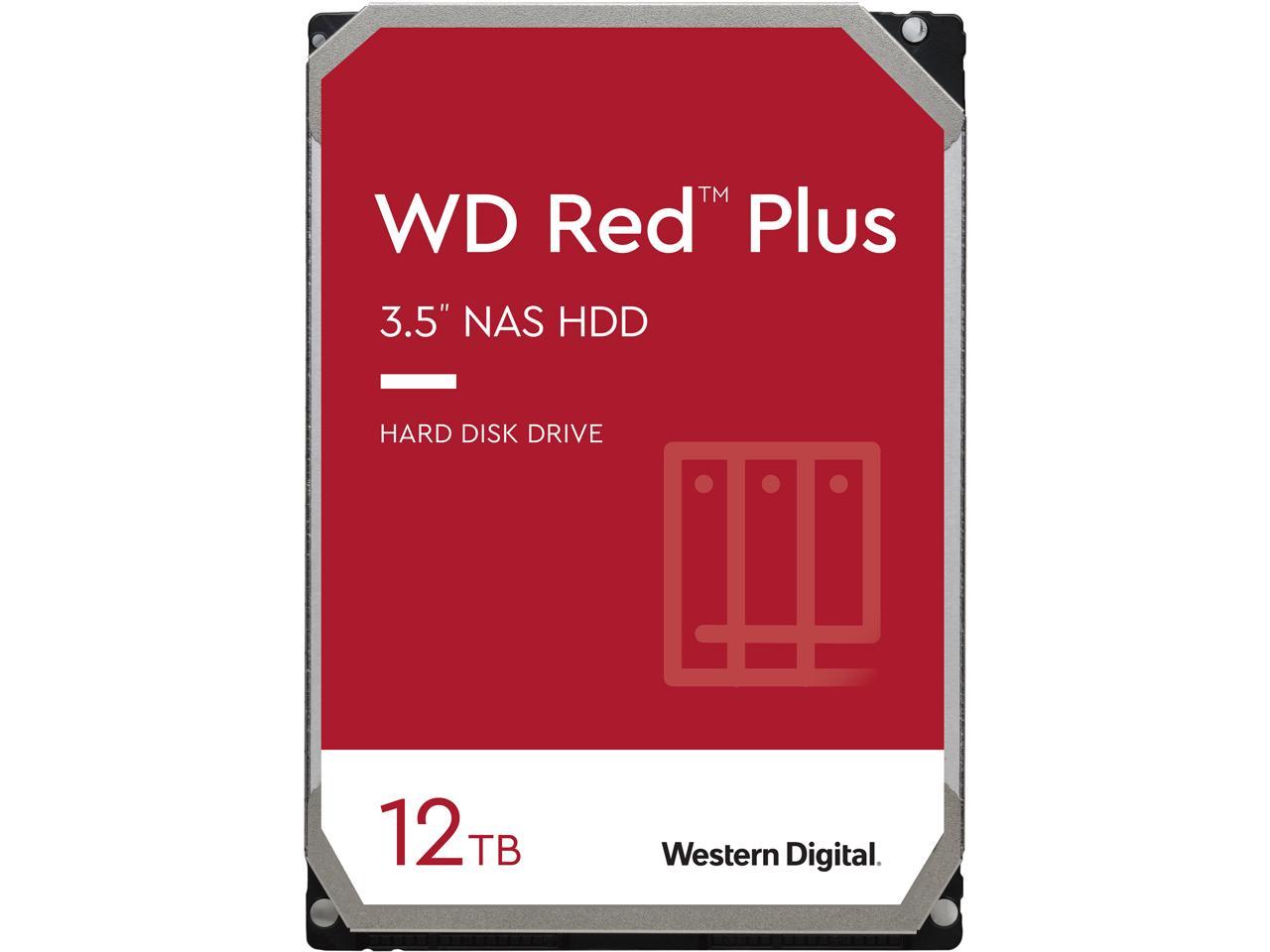 WD Red Plus 12TB 7200 RPM CMR 256MB Cache - $300 - 60 Promo Code $240 at Newegg