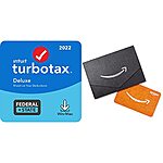 TurboTax 2022 + $10 Amazon Gift Card: Deluxe (Federal) $37, Deluxe (Federal + State) $45 &amp; More + Free S&amp;H
