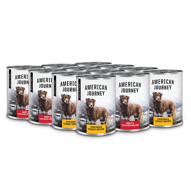 American Journey Poultry & Beef Variety Pack Grain-Free Canned Dog Food, 12.5-oz, case of 12 $13