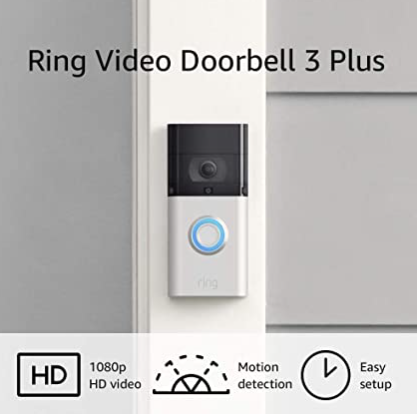 Prime Members via Alexa Voice Shopping: Ring Video Doorbell 3 Plus $129.99