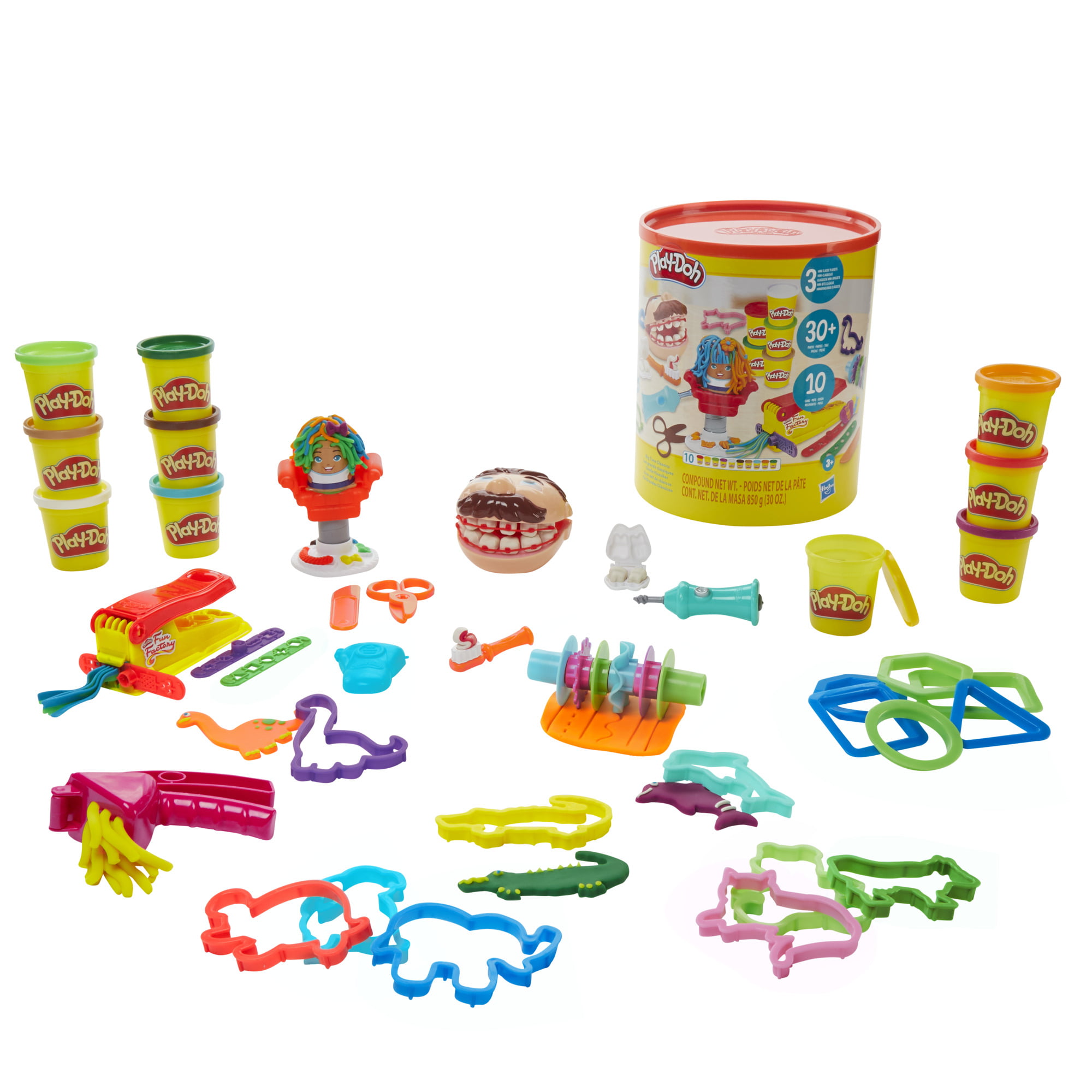 Play-Doh Big Time Classics Canister Bundle of 3 Playsets, 30 Ounces Modeling Compound  $15, FS with W+ or $35+