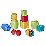 Playskool Stack and Nest Barrels and Blocks Bundle Toy for Babies and Toddlers 1 Year and Up, 16 Piece Set (Amazon Exclusive) $5.49 + Free Shipping w/ Prime or on $25+