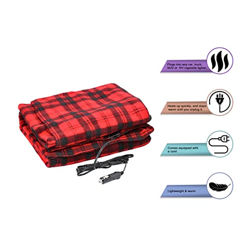 Stalwart 75-BP800 Red/Black Electric Blanket for Automobile $19.95