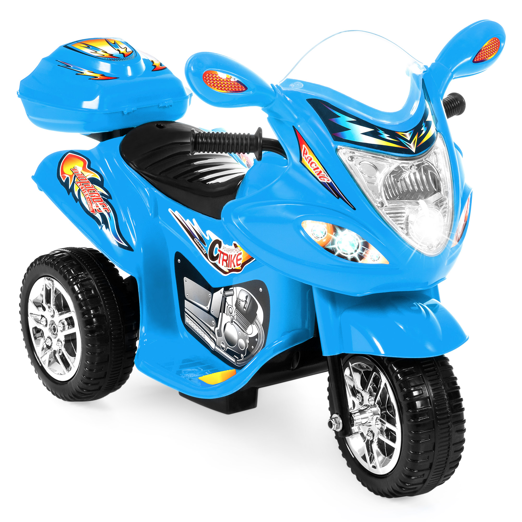 Best Choice Products 6V Kids Battery Powered 3-Wheel Motorcycle Ride On Toy w/ LED Lights, Music, Horn $57.99