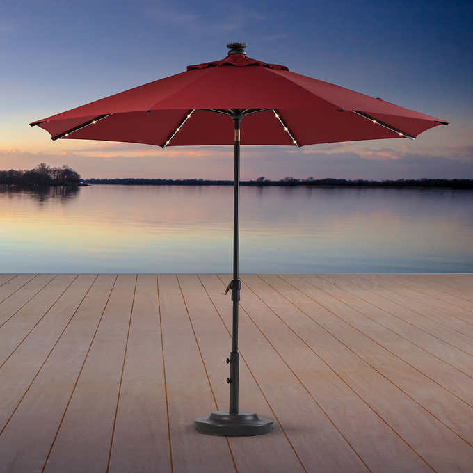ProShade 10' LED Solar Auto Tilt Aluminum Umbrella 149.99