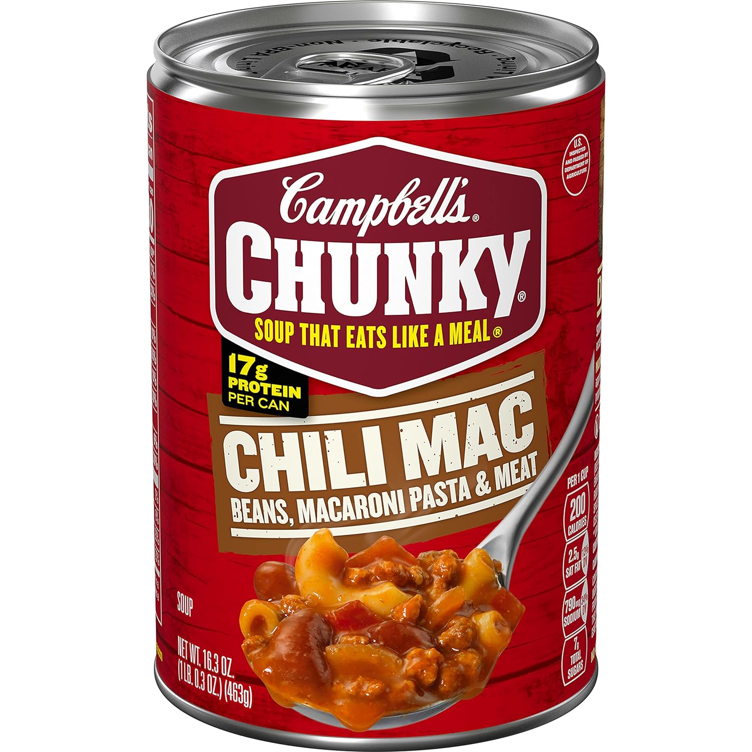 $12.23 Case of 8 Chili Mac Campbell's Chunky Soup 16.3 Oz Cans (Free Ship on orders over $25, or Prime)