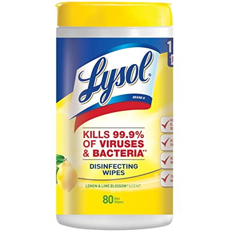 Lysol Disinfecting Wipes, Lemon & Lime Blossom, 80ct - $3.66 FS w/Prime