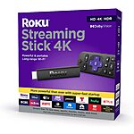 Roku Streaming Stick 4K 2021 Dolby Vision HDR Media Player w/ Voice Remote (3820R) $29 + Free Store Pickup