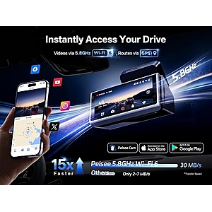 Pelsee S3 Ultra 4K+2.5K Dual Dash Cam $180