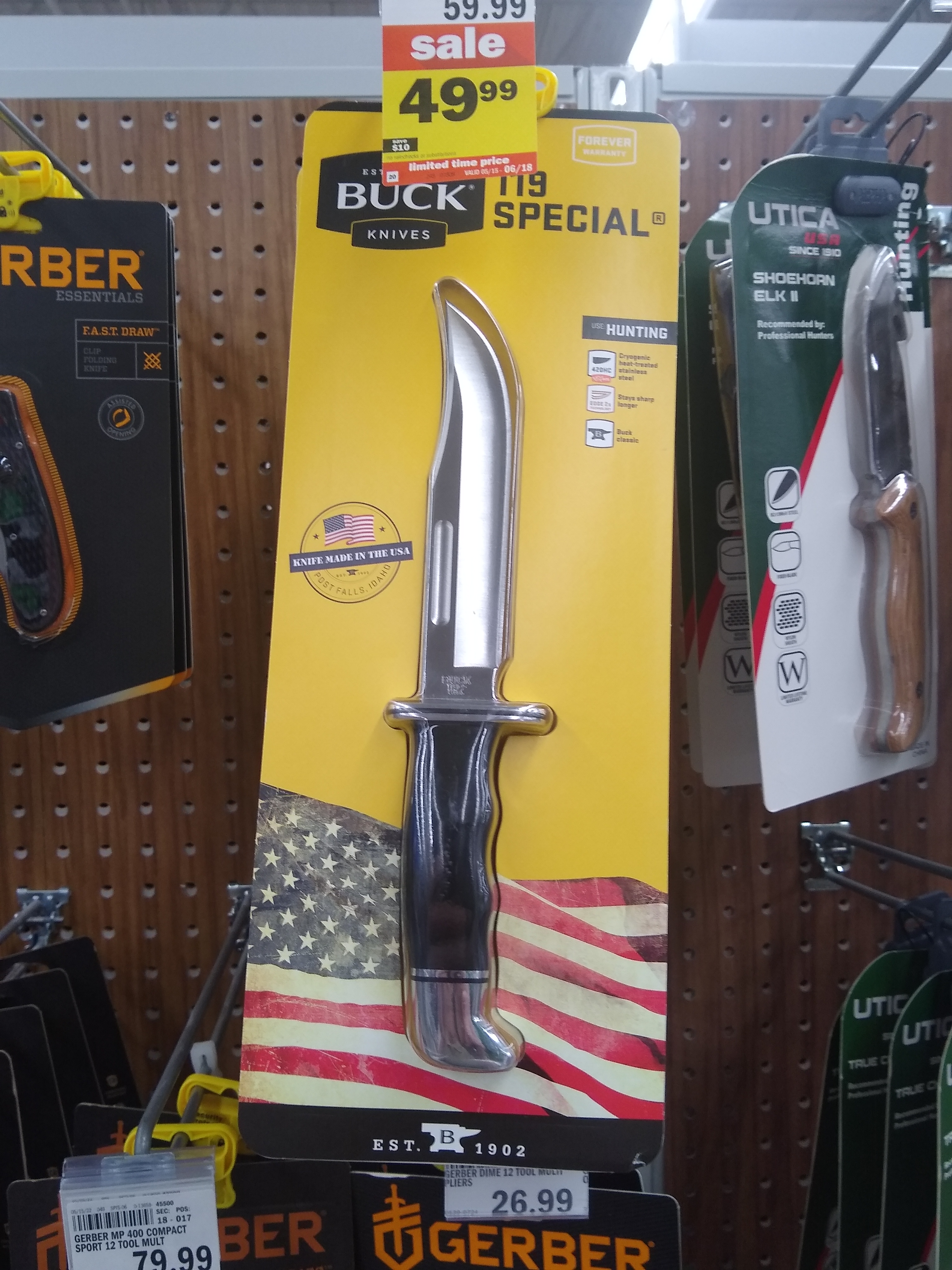 Buck Knife 119 Special $50 in store Meijer's YMMV