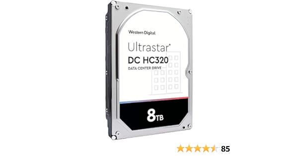HGST WD Ultrastar DC HC320 8TB 7200 RPM SATA 6Gb/s 3.5-Inch Enterprise Hard Drive (HUS728T8TALE6L4) (Renewed) Mechanical Hard Disk - $79.99